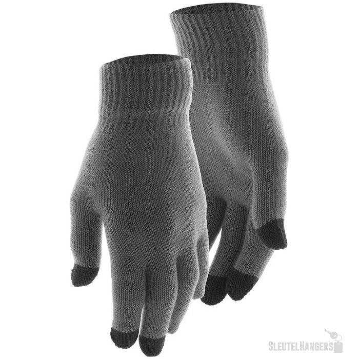 Actium Handschoen Touchscreen Donker Grijs
