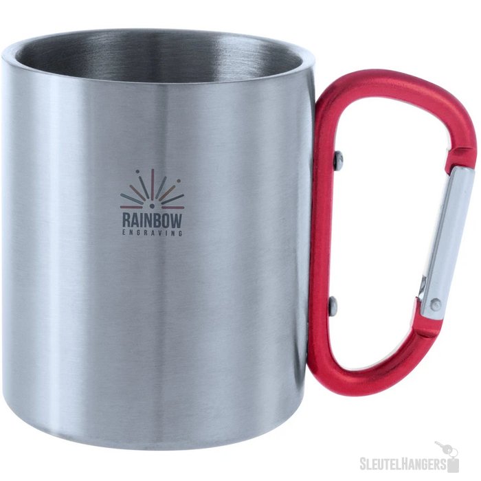 Bastic Metalen Mok Rood 200 ml 200 ml