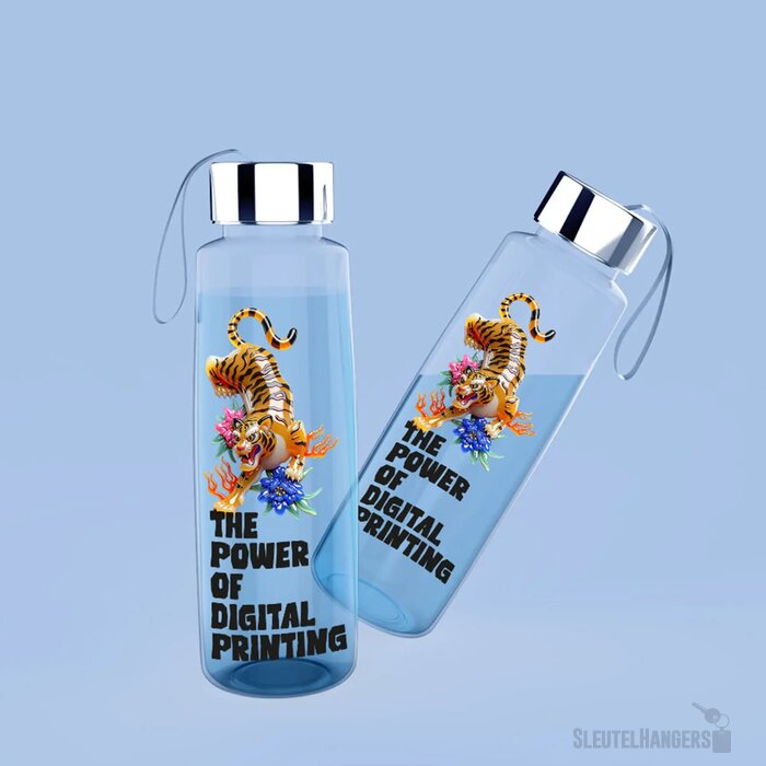 Waterfles glas 500ml transparant