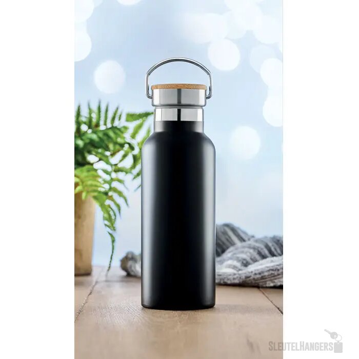 Dubbelwandige thermosfles Helsinki Zwart 500 ml 500 ml
