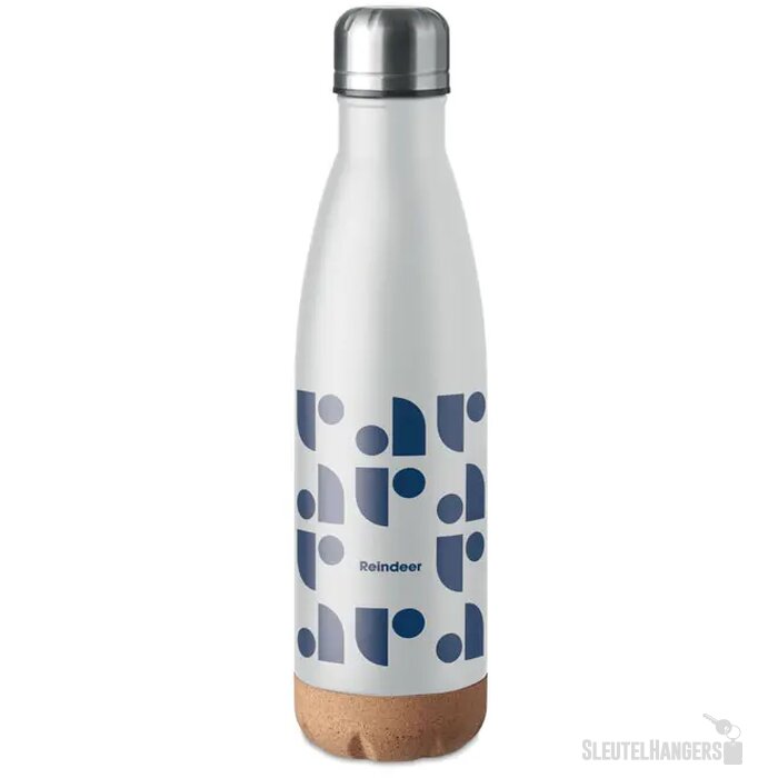Dubbelwandige fles 500 ml Aspen cork wit 500 ml