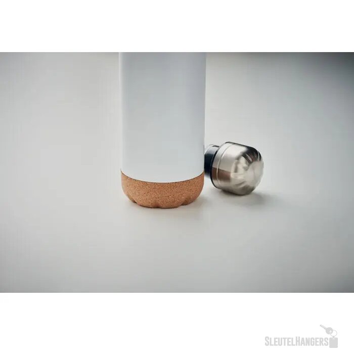 Dubbelwandige fles 500 ml Aspen cork wit 500 ml