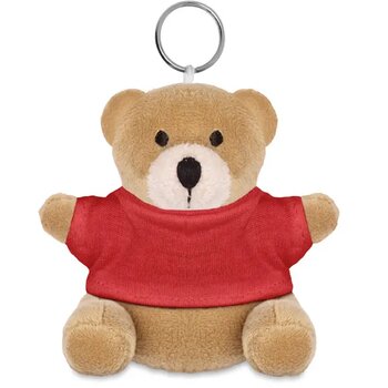 Sleutelhanger met beer Nil rood