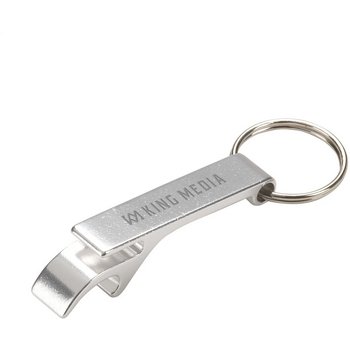 Sleutelhanger met fles- en blikopener Zilver Sleutelhanger met fles- en blikopener Zilver