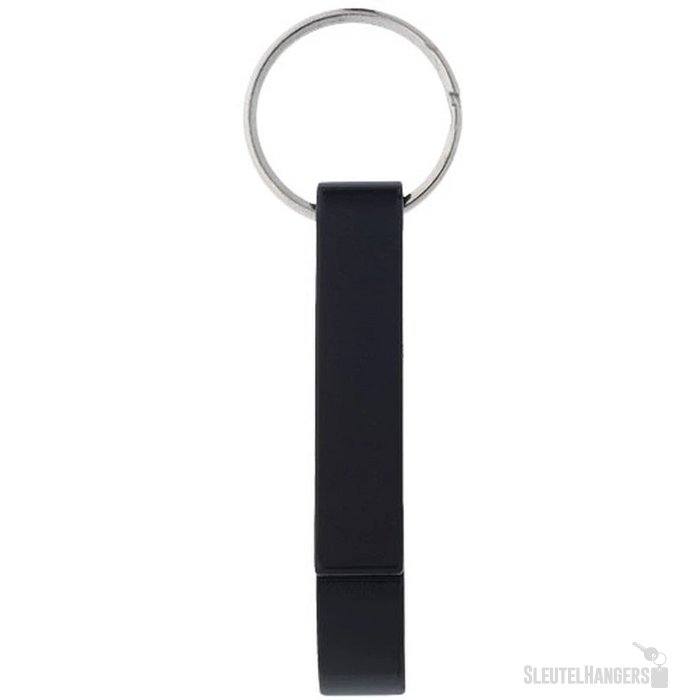 Sleutelhanger met fles- en blikopener Zwart