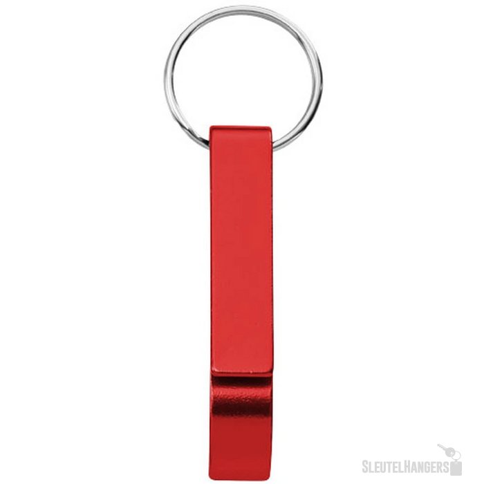 Sleutelhanger met fles- en blikopener Rood
