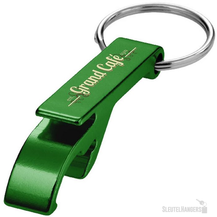 Sleutelhanger met fles- en blikopener Groen