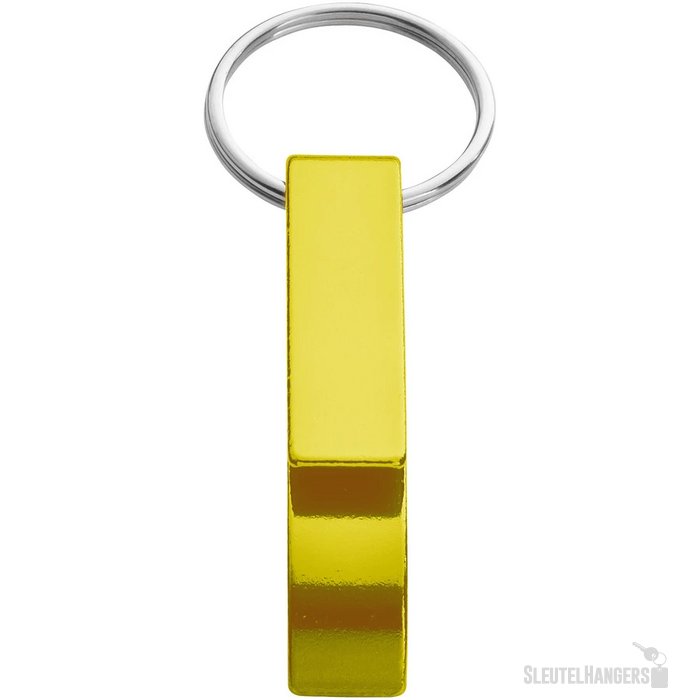 Sleutelhanger met fles- en blikopener Goud