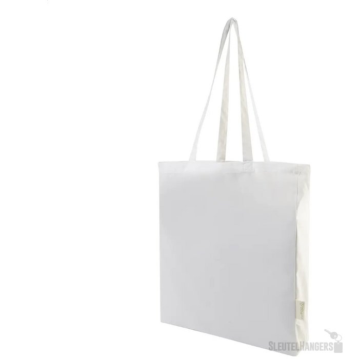 Guspex Hue Gerecyclede Katoenen Boodschappen Tas Wit