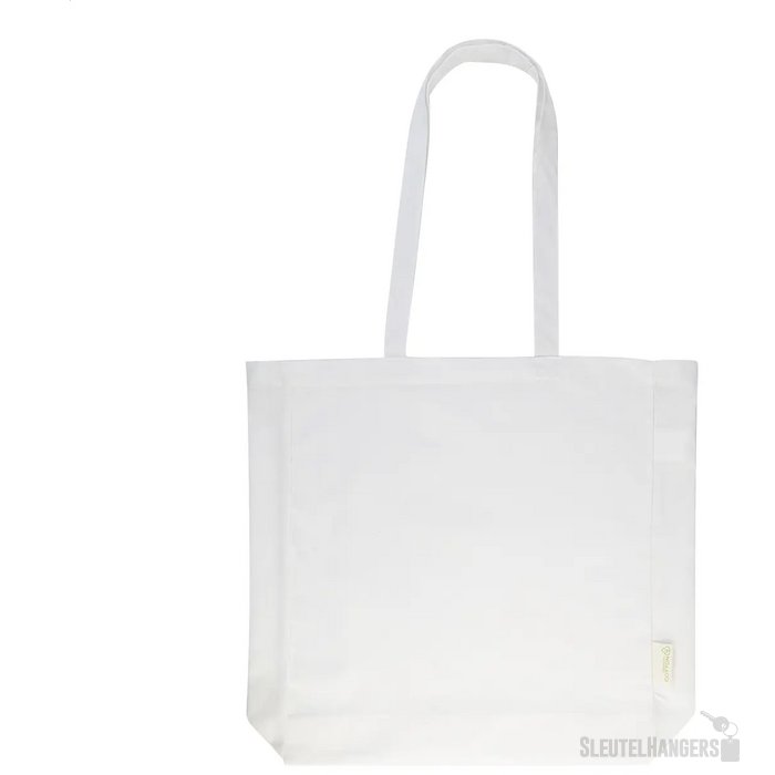 Guspex Hue Gerecyclede Katoenen Boodschappen Tas Wit