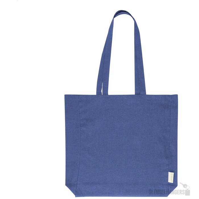 Guspex Hue Gerecyclede Katoenen Boodschappen Tas Blauw