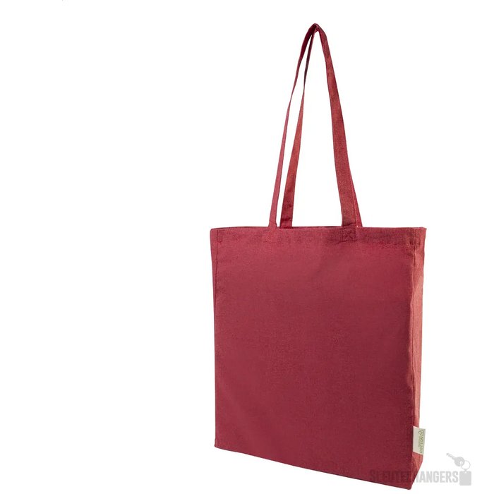 Guspex Hue Gerecyclede Katoenen Boodschappen Tas Rood