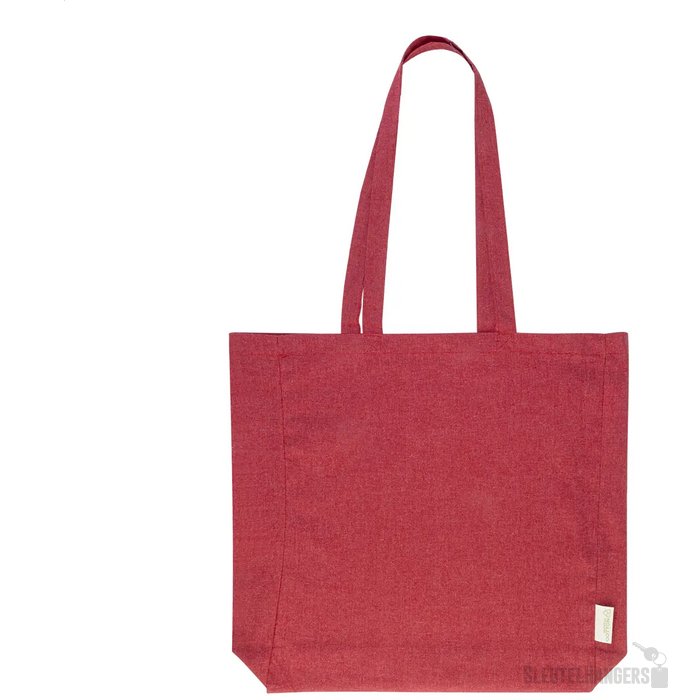 Guspex Hue Gerecyclede Katoenen Boodschappen Tas Rood