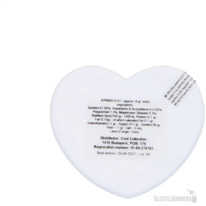Heartmint Mint Dispenser Wit