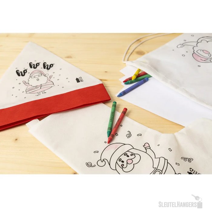 Julfar Hat Kleur Santa Hoed Wit