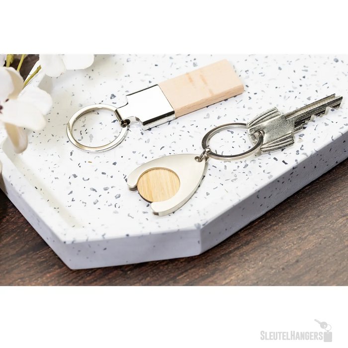 Lignum Sleutelhanger Natuurlijk