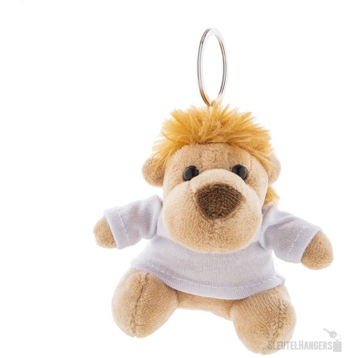 Liofob Pluche Leeuw Sleutelhanger Bruin