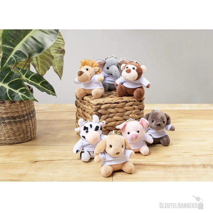 Liofob Pluche Leeuw Sleutelhanger Bruin