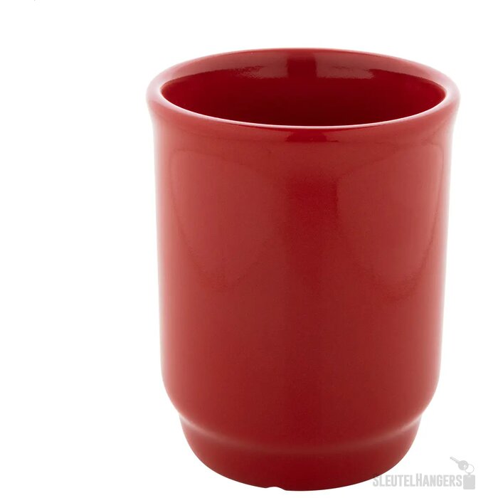 Marknad Stapelbare Keramische Mok Rood