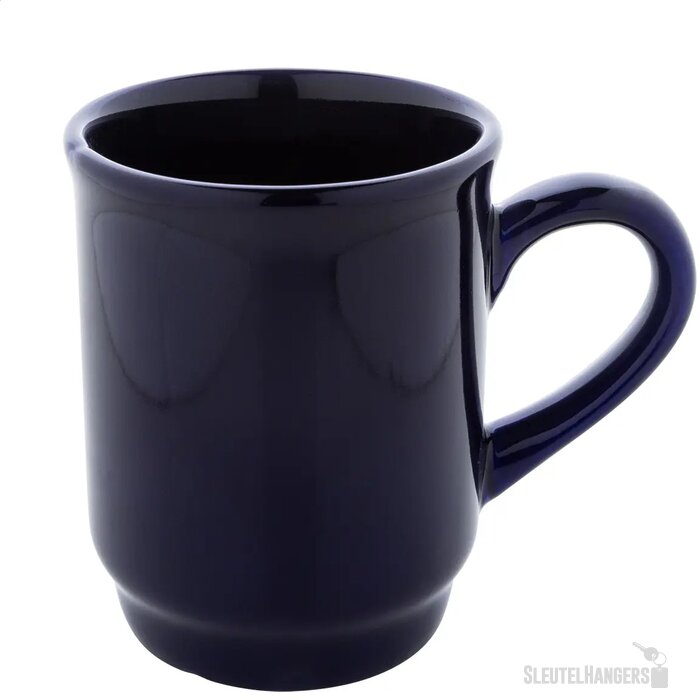 Marknad Stapelbare Keramische Mok Donker Blauw