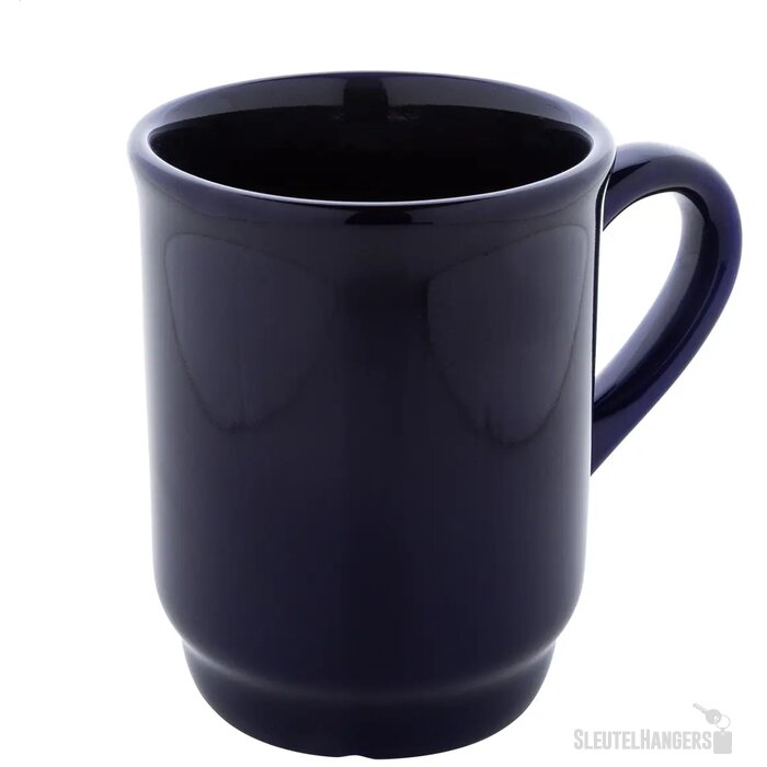 Marknad Stapelbare Keramische Mok Donker Blauw