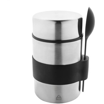 Minestrone Rss Geïsoleerde Lunchpot Zilver