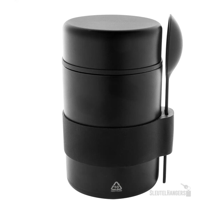 Minestrone Rss Geïsoleerde Lunchpot Zwart