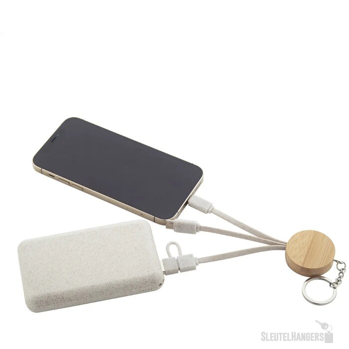 Mugory Sleutelhanger Met Usb-Oplaadkabel Natuurlijk