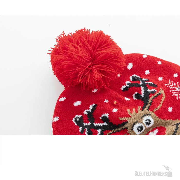 Norrsken Kerst Led Wintermuts, Rendier Rood
