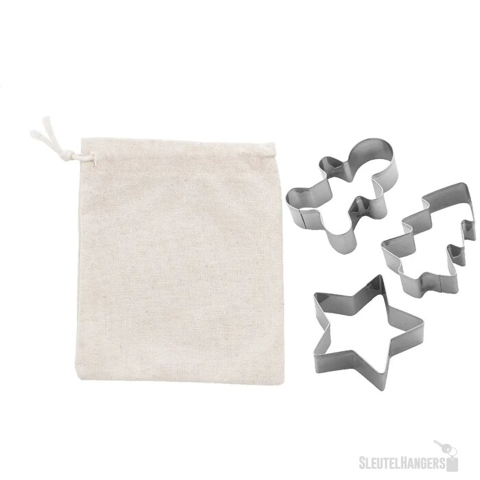 Pepparku Kerst Koekjes Cutter Set Zilver