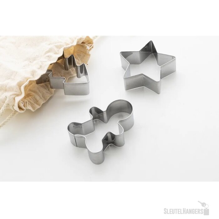 Pepparku Kerst Koekjes Cutter Set Zilver