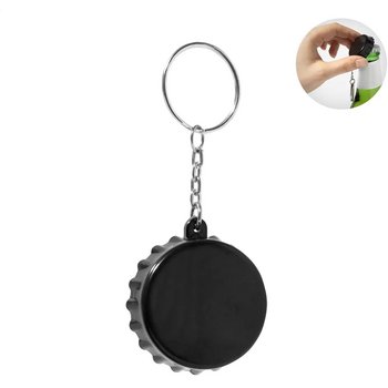 Popcap Rabs Flesopener Sleutelhanger Zwart Popcap Rabs Flesopener Sleutelhanger Zwart