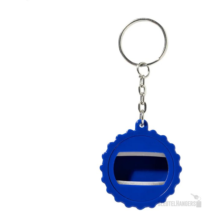Popcap Rabs Flesopener Sleutelhanger Blauw