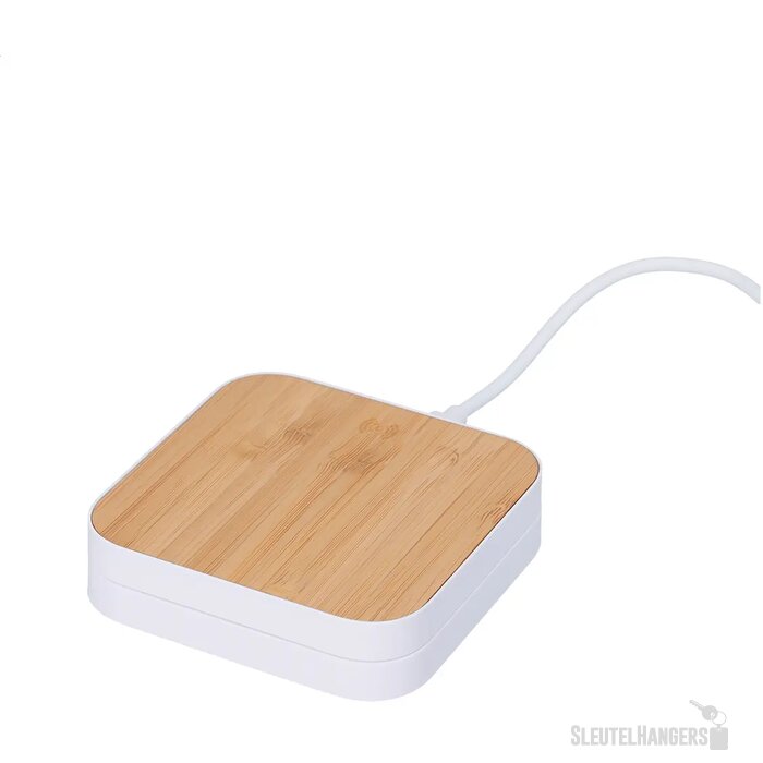 Rabso Draadloze Oplader Met Telefoon Houder Wit