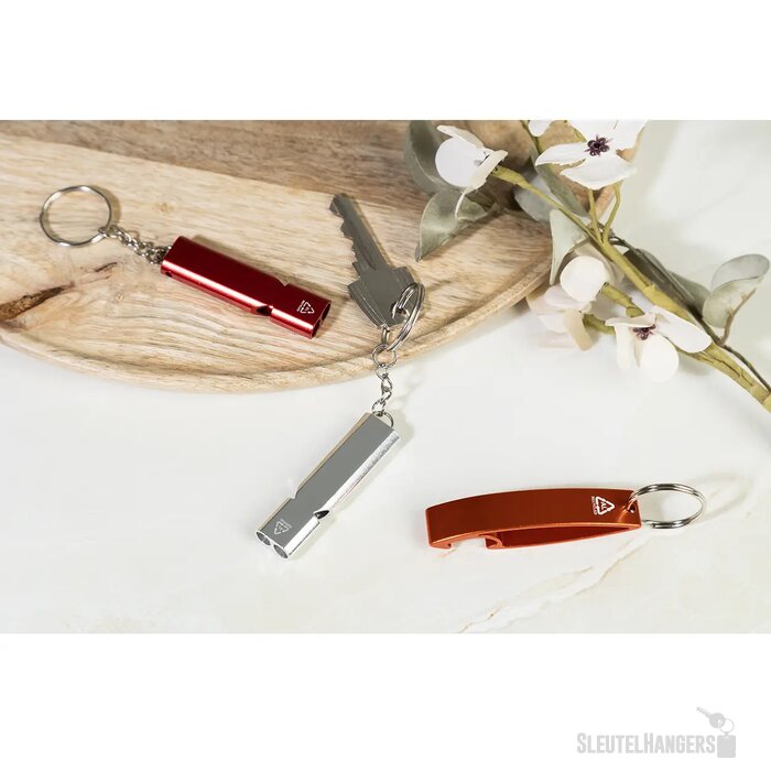 Raluhiss Fluitje Sleutelhanger Rood