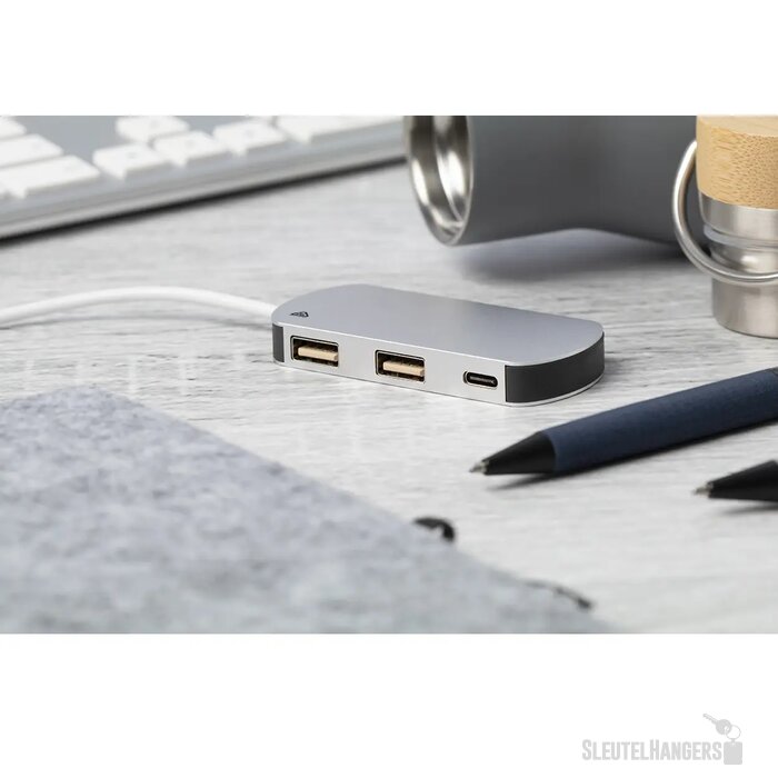 Raluhub Usb Hub Zilver