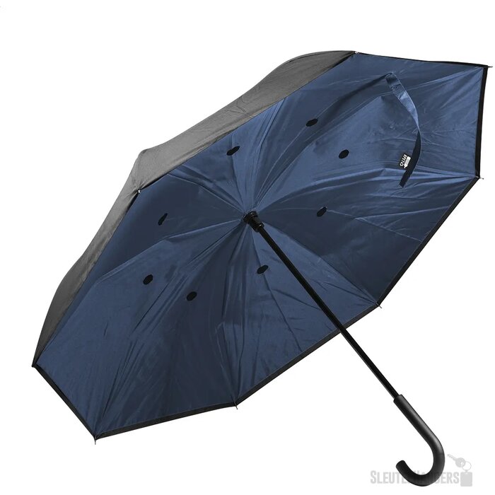 Raura Rpet Omkeerbare Paraplu Donker Blauw