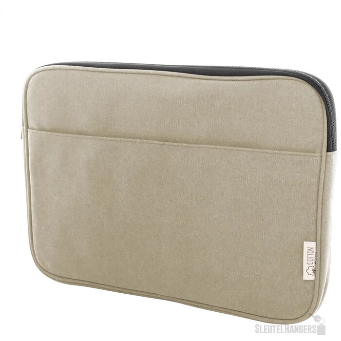 Rebyss Comp Laptoptas Van Gerecycled Canvas Beige