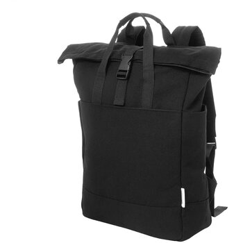 Rebyss Roll Rugzak Van Gerecycled Canvas Zwart