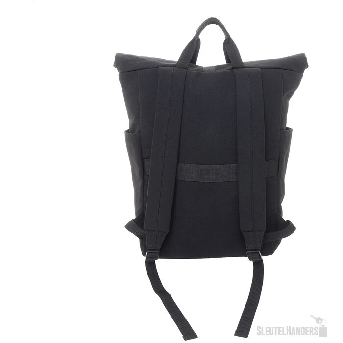 Rebyss Roll Rugzak Van Gerecycled Canvas Zwart