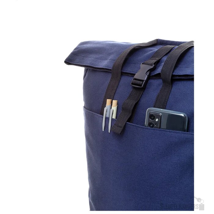 Rebyss Roll Rugzak Van Gerecycled Canvas Donker Blauw