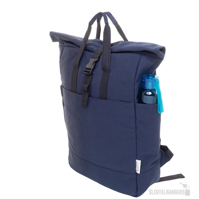 Rebyss Roll Rugzak Van Gerecycled Canvas Donker Blauw