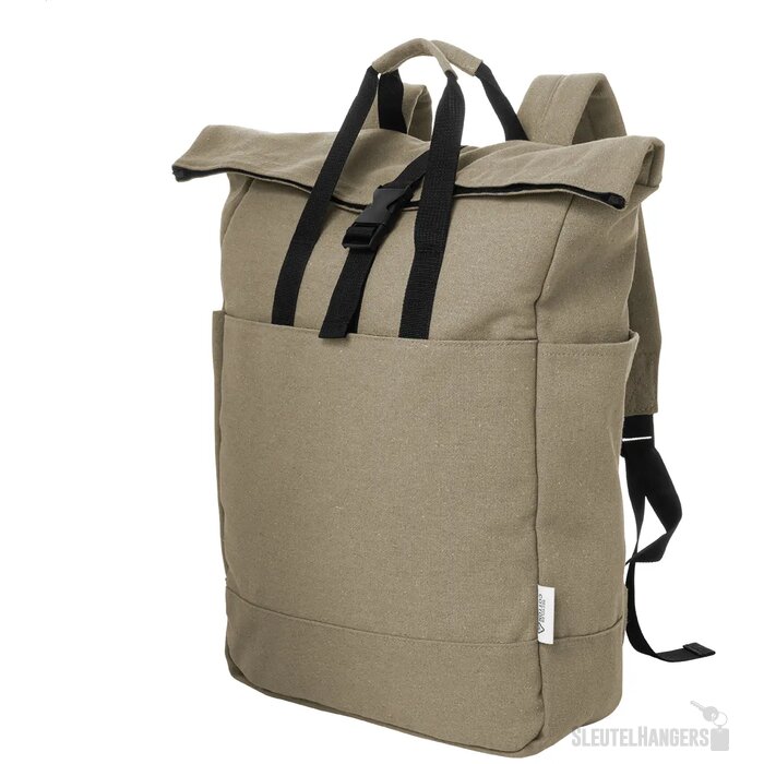 Rebyss Roll Rugzak Van Gerecycled Canvas Beige