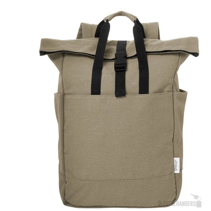 Rebyss Roll Rugzak Van Gerecycled Canvas Beige