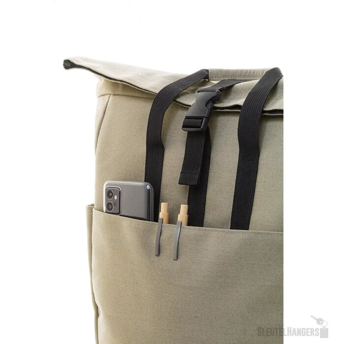 Rebyss Roll Rugzak Van Gerecycled Canvas Beige