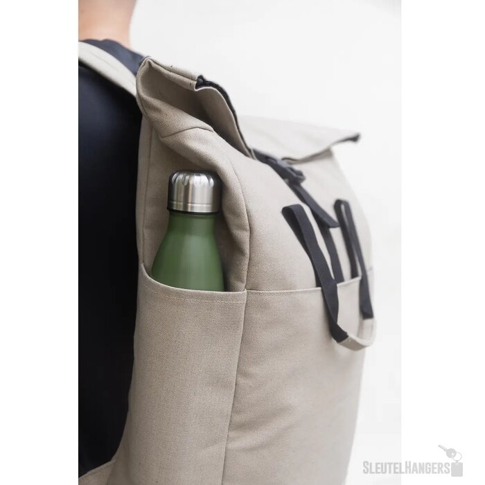 Rebyss Roll Rugzak Van Gerecycled Canvas Beige