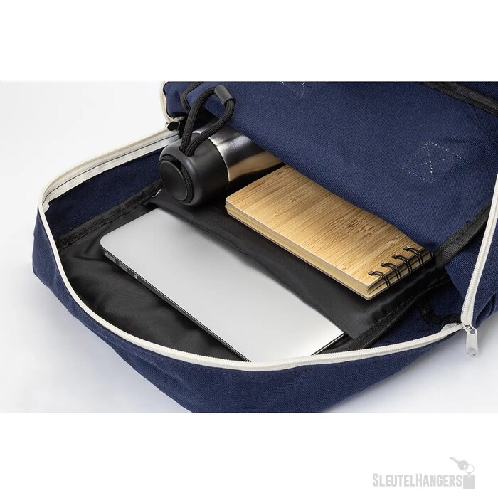 Rekan Back Gerecyclede Canvas Rugzak Blauw