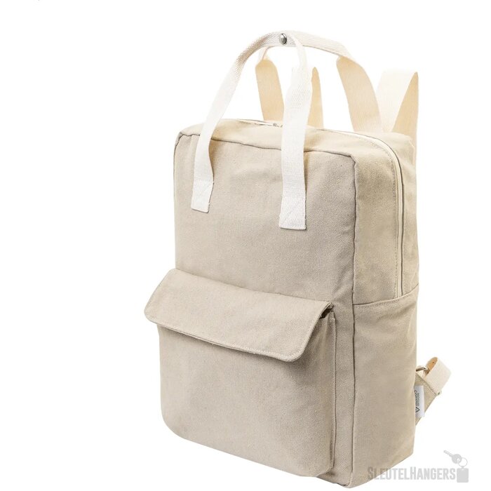 Rekan Back Gerecyclede Canvas Rugzak Natuurlijk