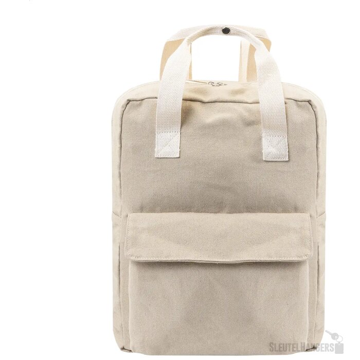 Rekan Back Gerecyclede Canvas Rugzak Natuurlijk