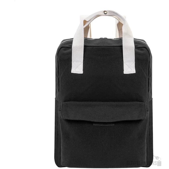 Rekan Back Gerecyclede Canvas Rugzak Zwart